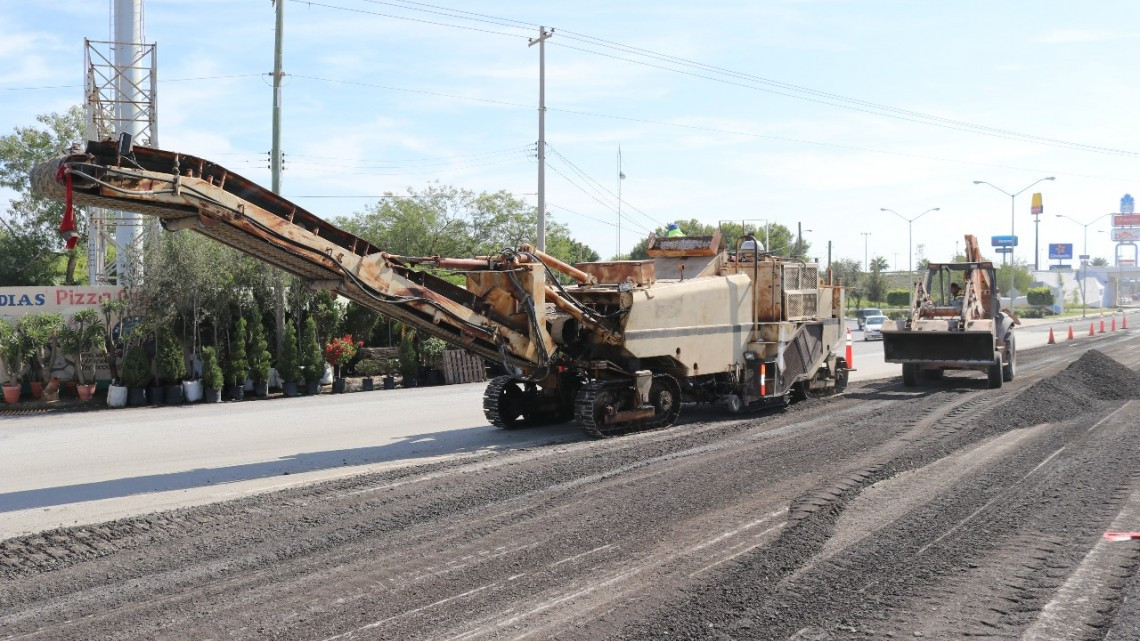 Continúan trabajos de rehabilitación en Bulevar Morelos