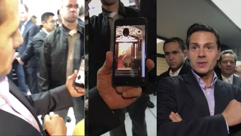 Muestra EPN videos del terremoto que él mismo grabó