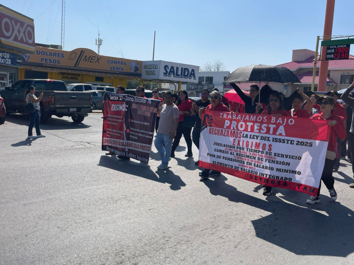 Maestros anuncian concentración en Victoria por rechazo a Ley del ISSSTE