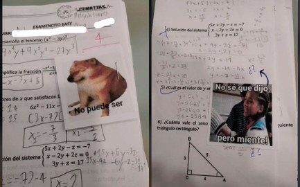 Docente califica con con memes a sus alumnos