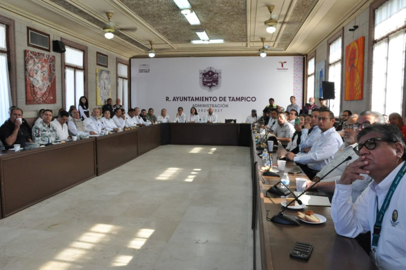 Realiza Gobierno de Tamaulipas reunión de supervisión ante la creciente del río Pánuco