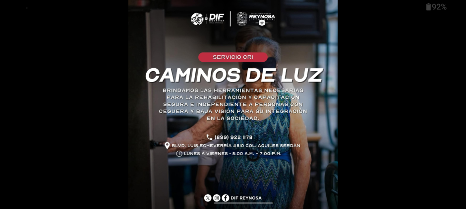 Ofrece CRI programa Caminos de Luz en apoyo a personas con problemas de baja visión