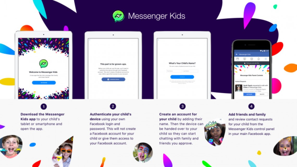 En contra de Facebook por aplicación para niños
