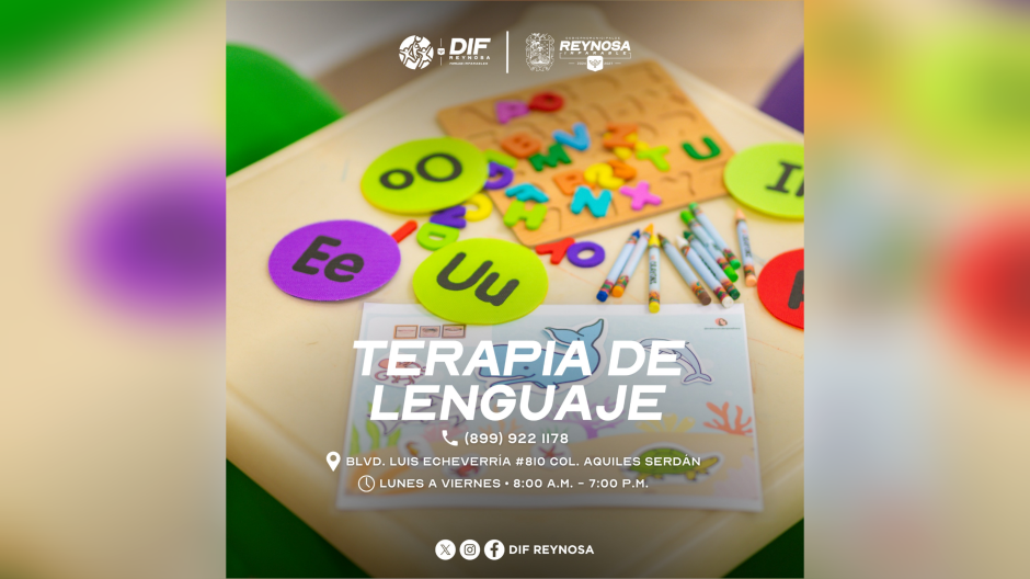 Cuenta DIF-Reynosa con terapia de lenguaje para todas las edades