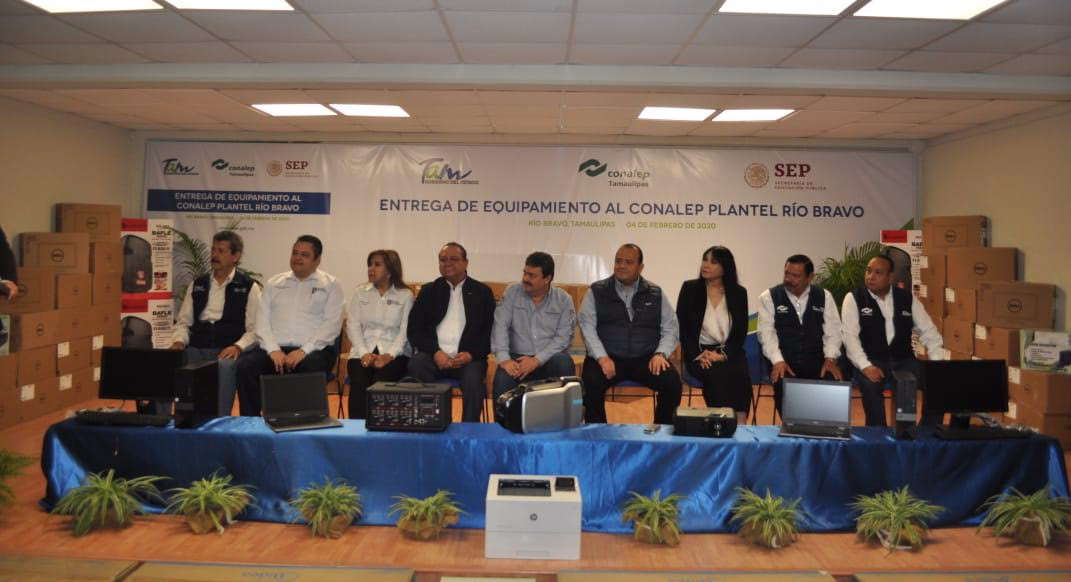 Inauguran ciclo y recibe plantel de Conalep Tamaulipas más de 1.6 mdp en equipamiento