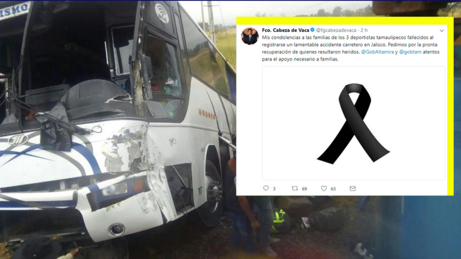 Expresa gobernador condolencias a familias de deportistas tamaulipecos fallecidos 