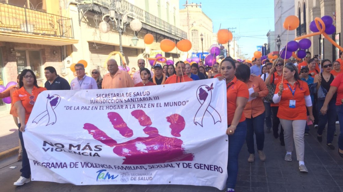 Marchan en Matamoros para frenar la violencia femenina