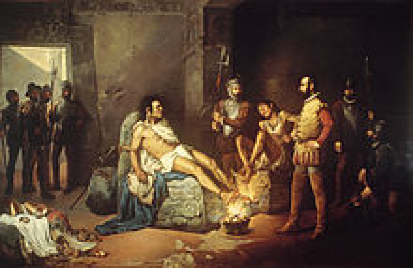 Se cumplen 493 años de la muerte de Cuauhtémoc
