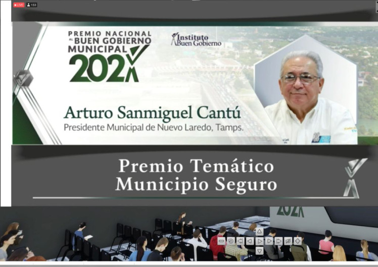 Entregan Premio Nacional al Buen Gobierno 2021 al Ayuntamiento de Nuevo Laredo