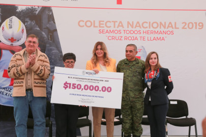 Dona Gobierno Municipal $200 mil a Colecta de la Cruz Roja