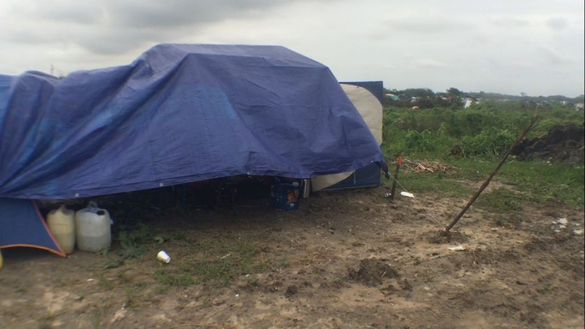 ⁠⁠⁠Predio inundable es invadido por cientos de familias en Altamira