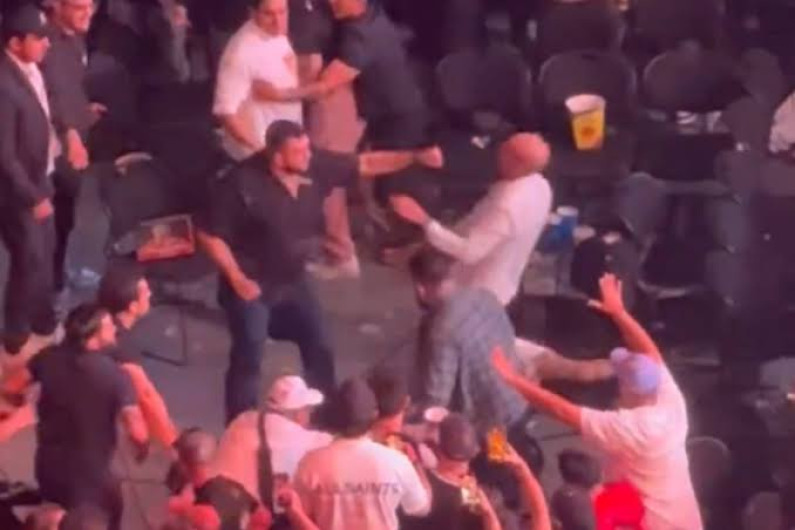 Aficionados se agarran a golpes durante función de la UFC
