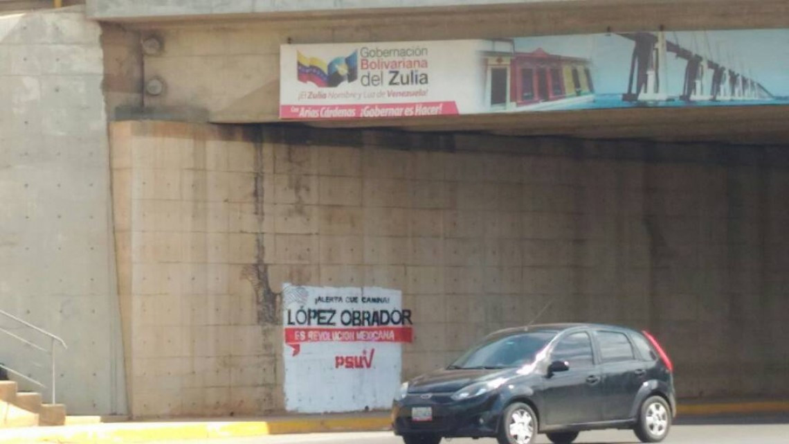 Se deslinda PSUV de pintas en apoyo a AMLO