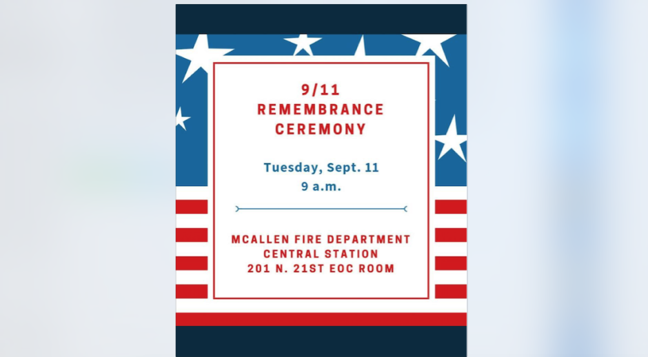 Realizarán ceremonia para conmemorar víctimas del 9/11