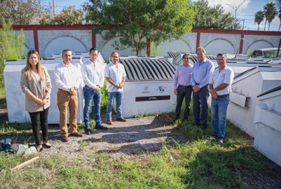 Dan banderazo para entrega de contenedores en cinco ejidos beneficiados con Programa Frontera 2025