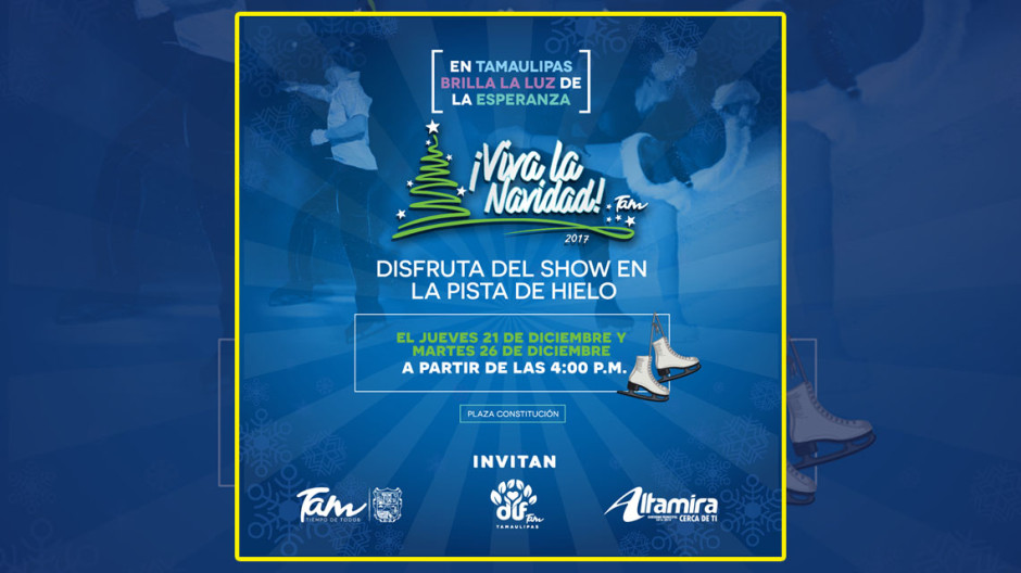 Ayuntamiento invita a show en pista de hielo