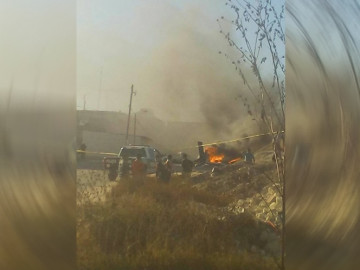 Se desploma helicóptero de la policía en Tijuana