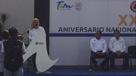 Simulan incendio en presidencia municipal de Altamira