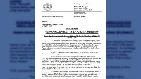 Detienen en Texas a Genaro García Luna por corrupción