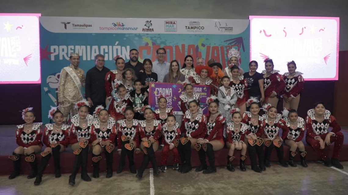 Entregó Secretaría de Turismo 1.3 mdp a lo mejor del Carnaval Tamaulipas 2025