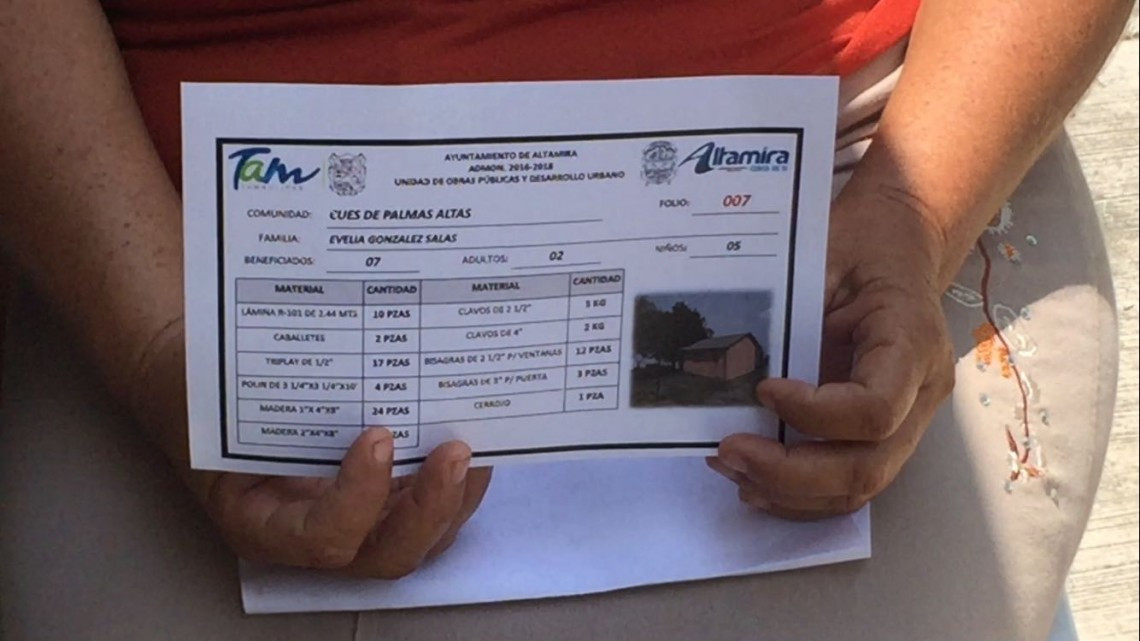 Llevan beneficios a afectados por tromba en Altamira