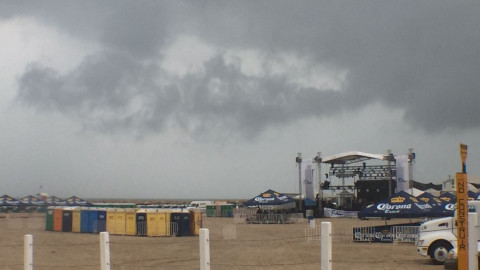 Jueves santo inicia con lluvia en Miramar