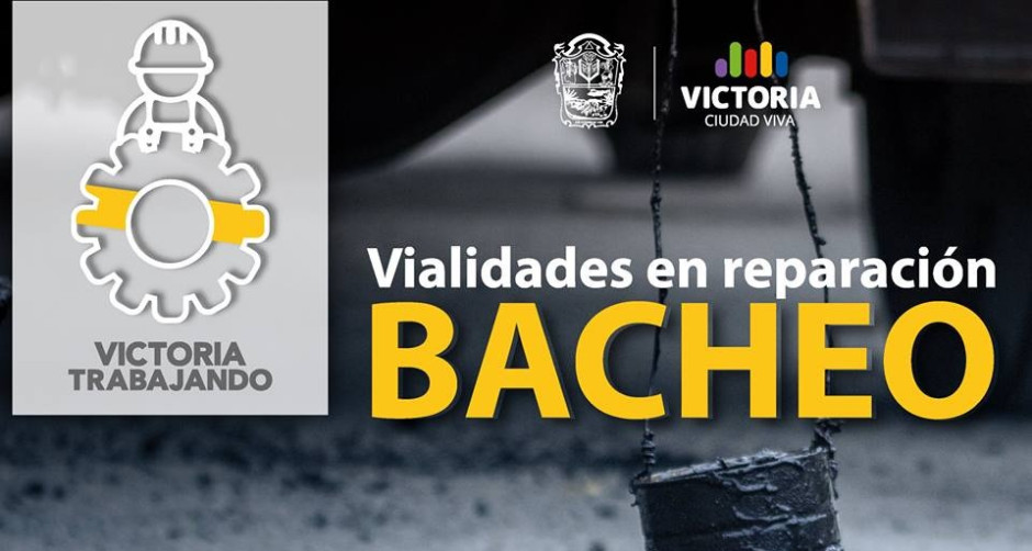 Lista de vialidades con trabajos de bacheo