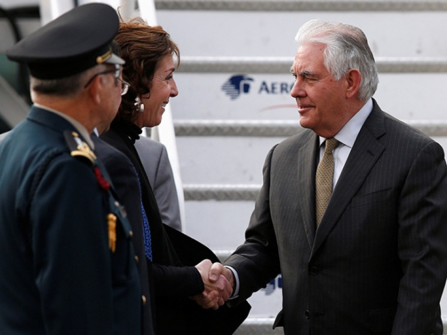 Rex Tillerson llega a México 