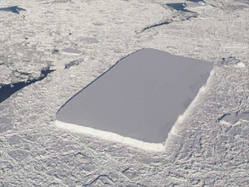 NASA encuentra segundo iceberg rectangular