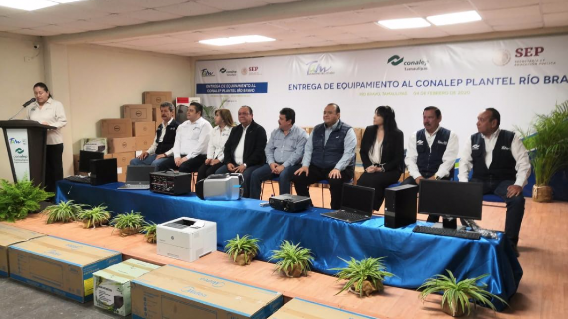 Inauguran ciclo y recibe plantel de Conalep Tamaulipas más de 1.6 mdp en equipamiento