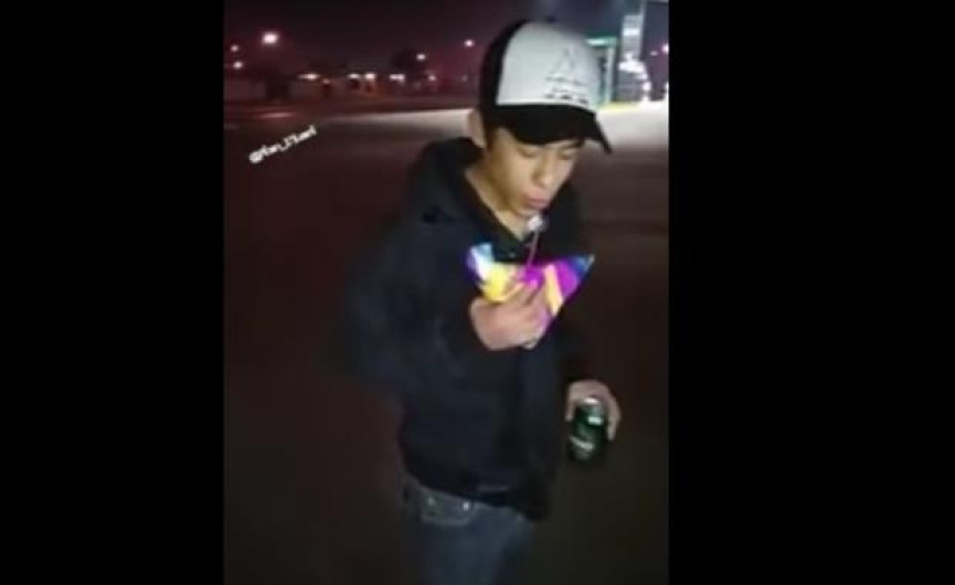 Lanza "paloma" a gasolinera de Apodaca