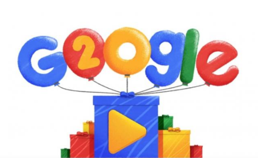 Google celebra su aniversario 20 con “Doodle”
