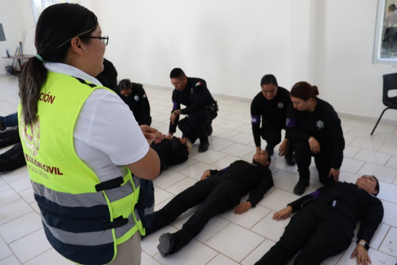  Recibe Guardia Estatal de Género capacitación en primeros auxilios