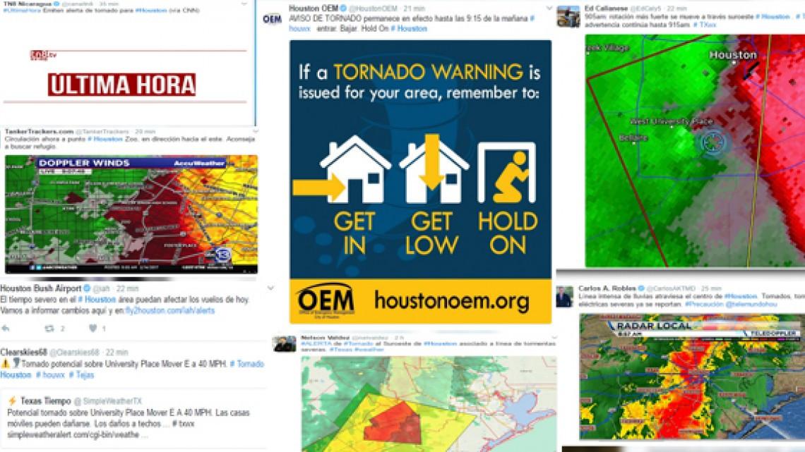 Emiten alerta de tornado para Houston