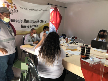 Continúa reconteo de votos en el Consejo Municipal Electoral de Nuevo Laredo 
