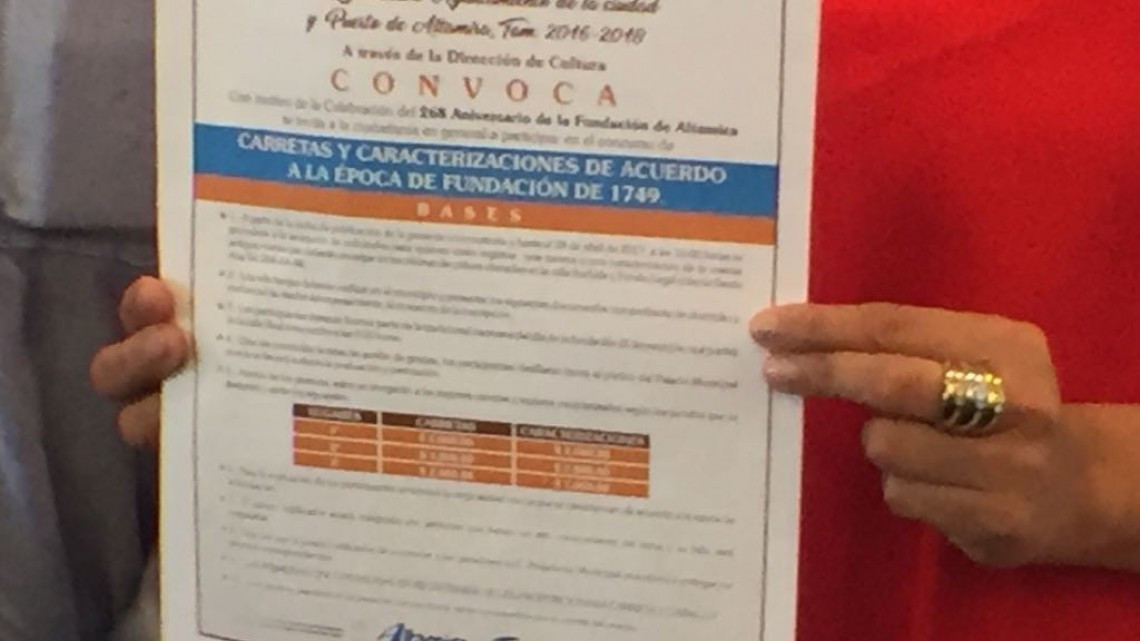 Altamira se alista para festejar el 268 aniversario de su fundación