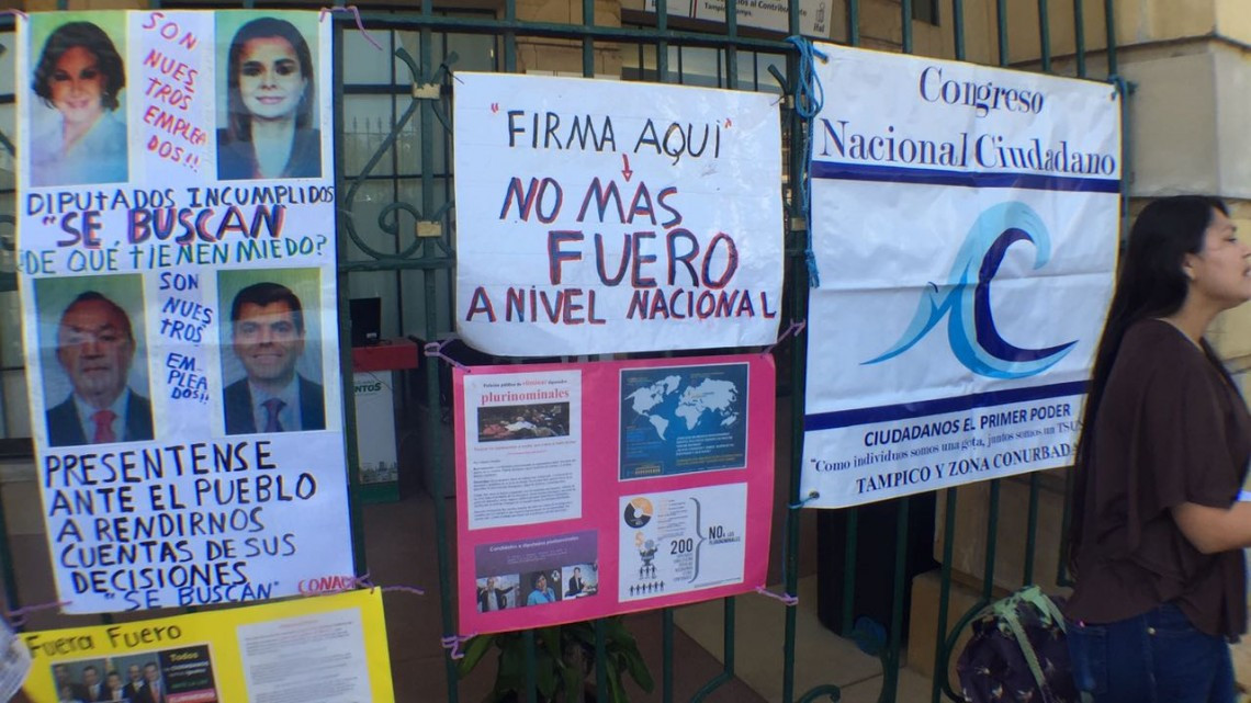 Cumple más de 20 días plantón en el SAT por el Consejo Nacional Ciudadano 