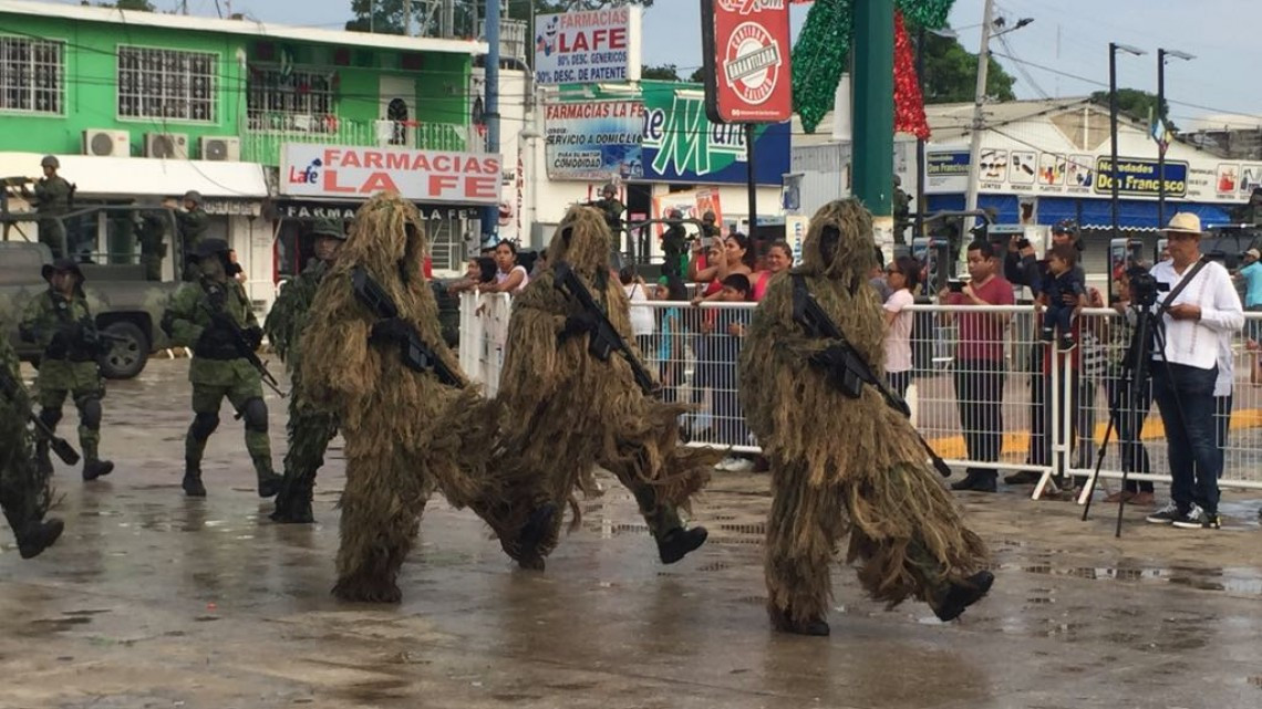 Transcurre sin novedad el desfile cívico militar en Altamira.