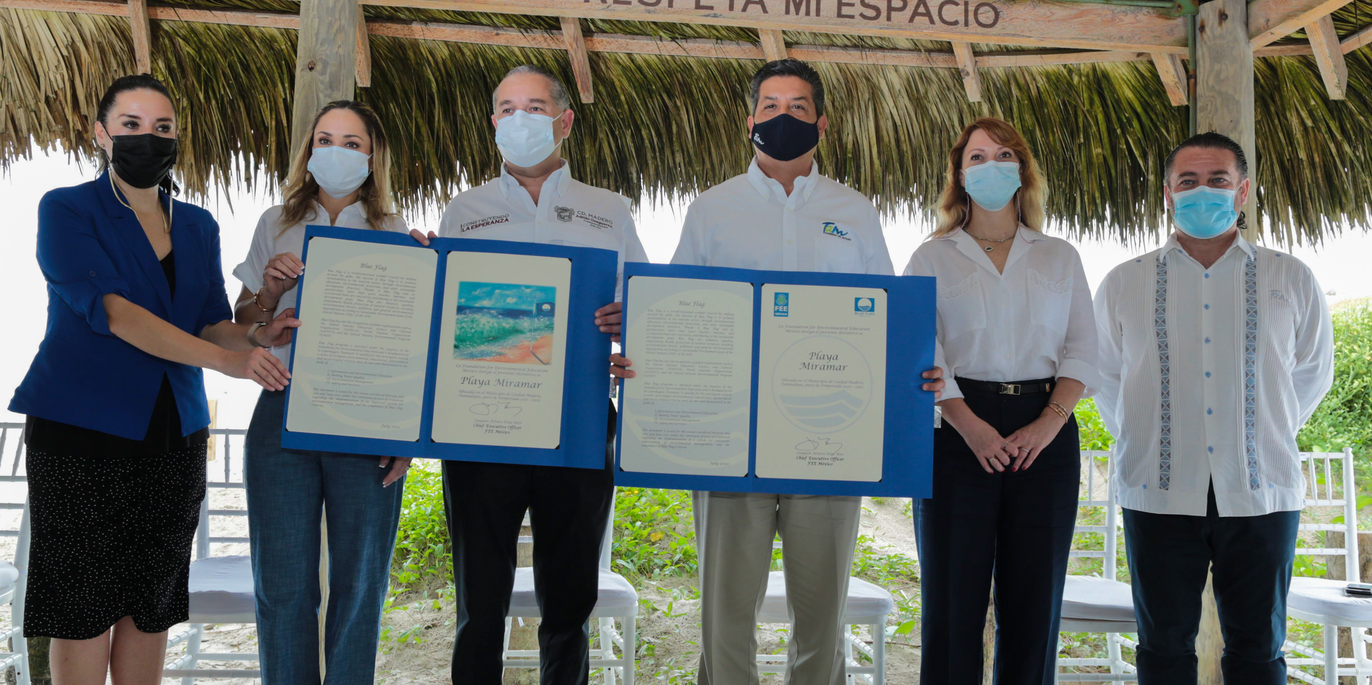 Recibe Playa Miramar certificación internacional por su calidad turística y cuidado del medio ambiente