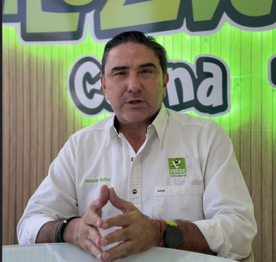 Manuel Muñoz Cano anuncia que buscará reelegirse como dirigente del Partido Verde en Tamaulipas
