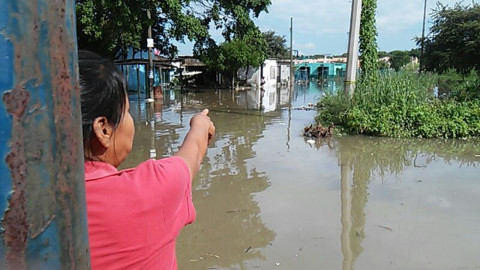 Lluvia histórica, inunda zonas bajas de Altamira