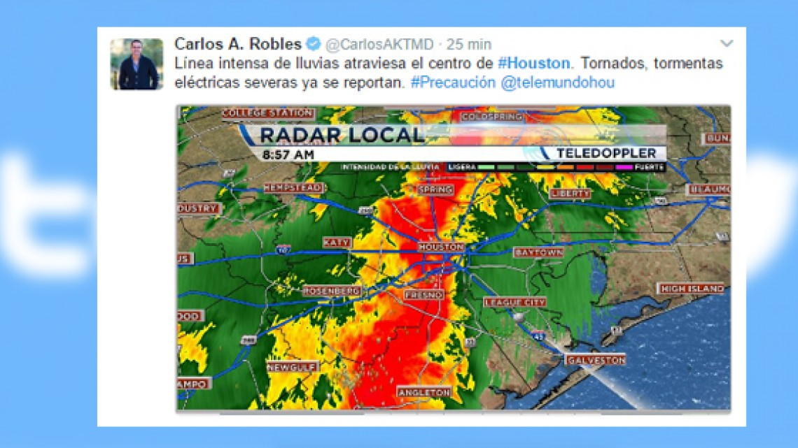 Emiten alerta de tornado para Houston