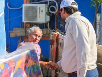 Encabezó Alcalde de Reynosa amplio recorrido en La Joya