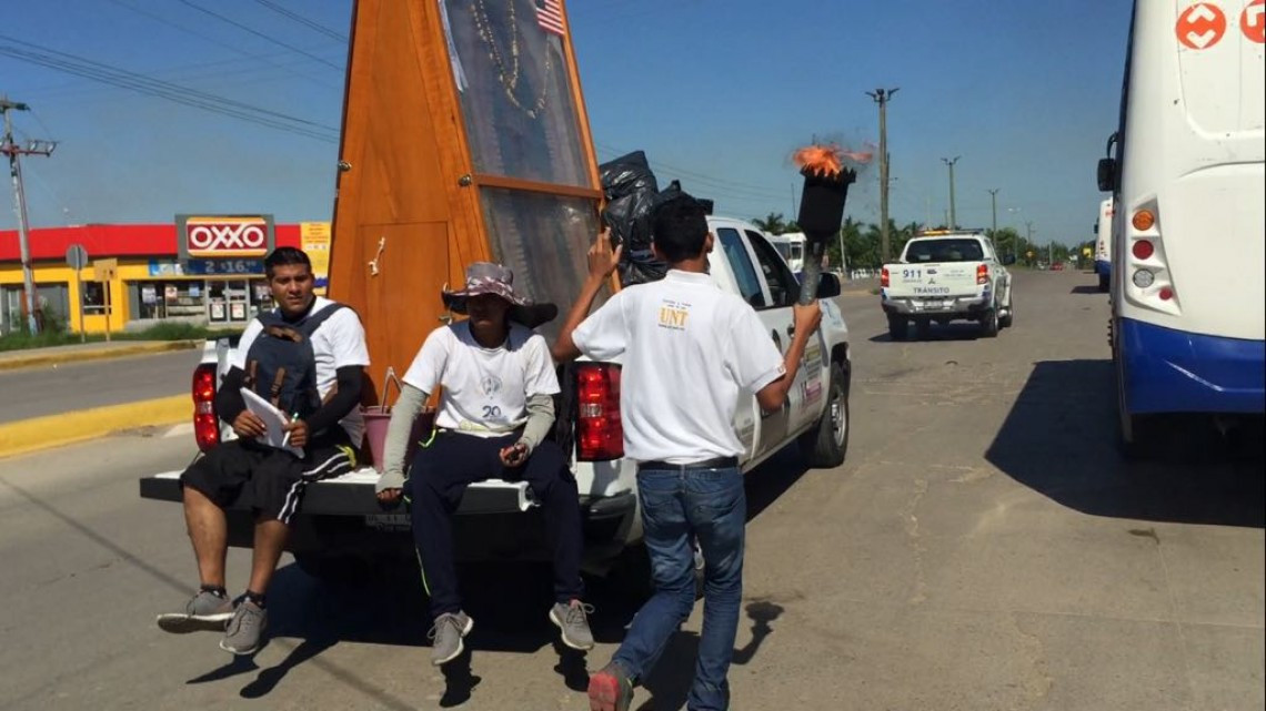Antorcha Guadalupana, lleva mensaje de paz y solidaridad