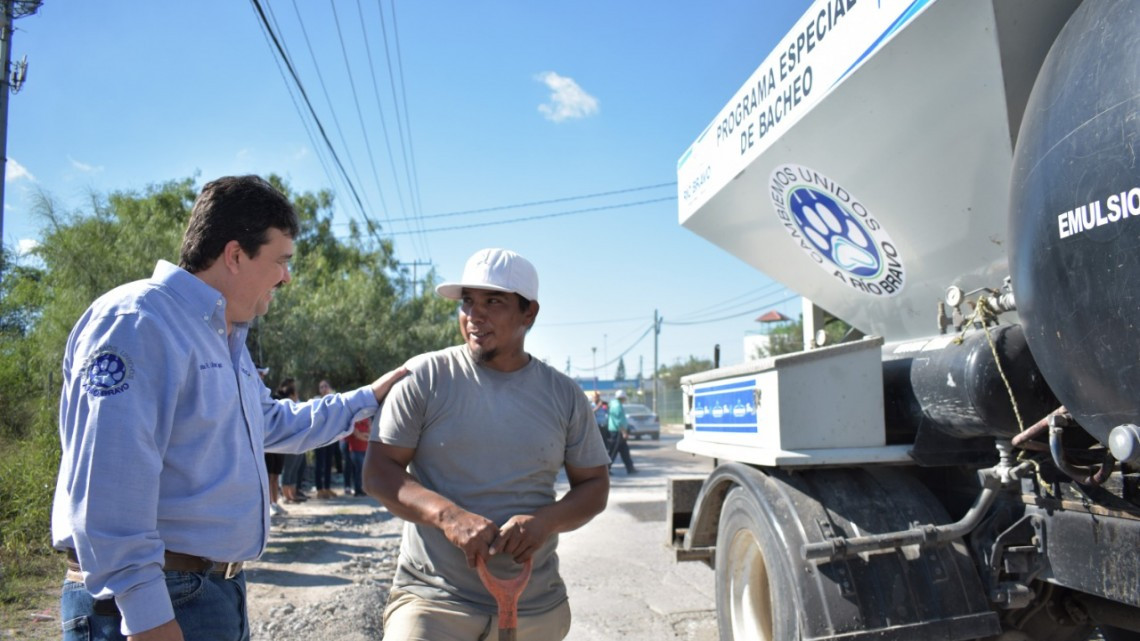 Arranca Programa Especial de Bacheo en Río Bravo