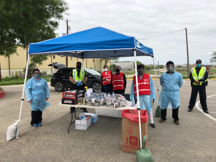 Ciudad de Laredo agradece donativos de alimentos dados a quienes realizan pruebas COVID-19