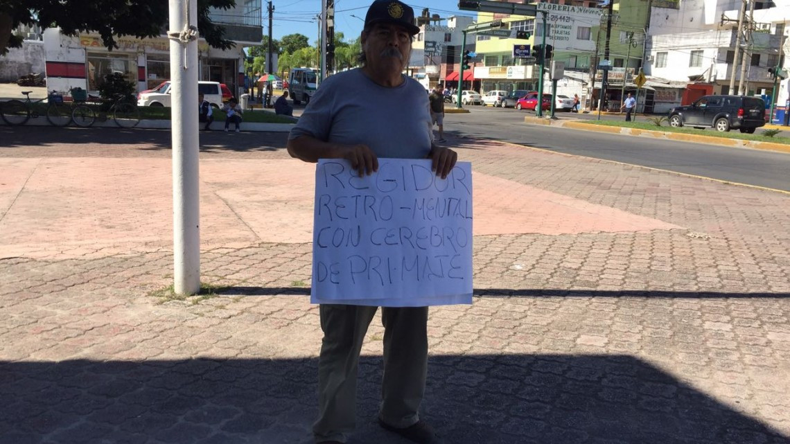 Protestas en contra de regidor de Morena en Madero 