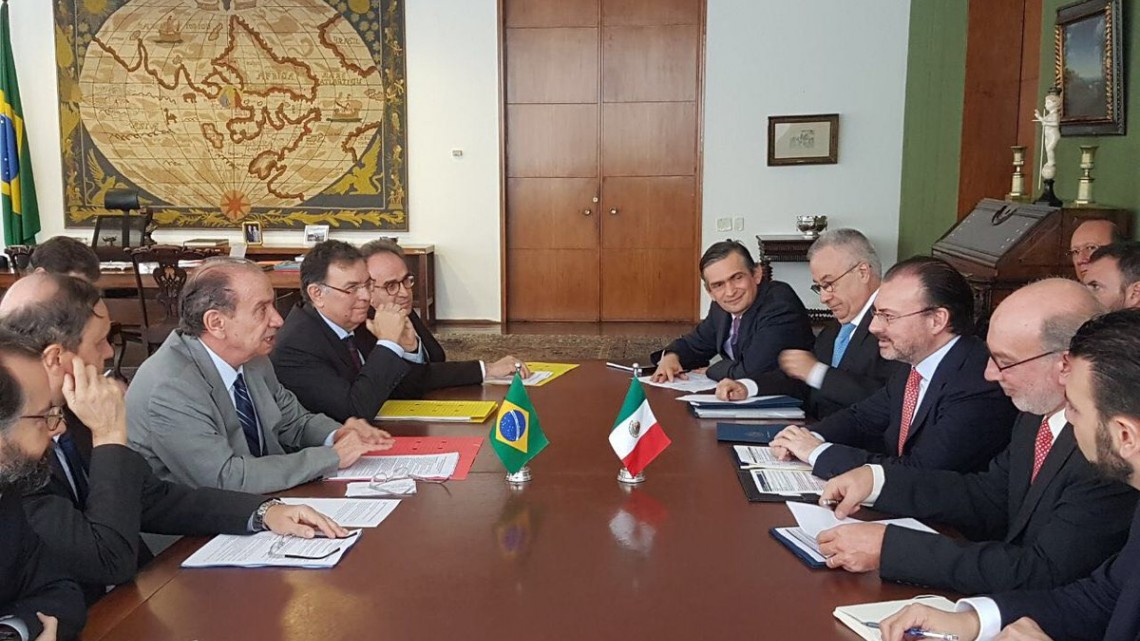 Videgaray se reúne con su homólogo brasileño Aloysio Nunes