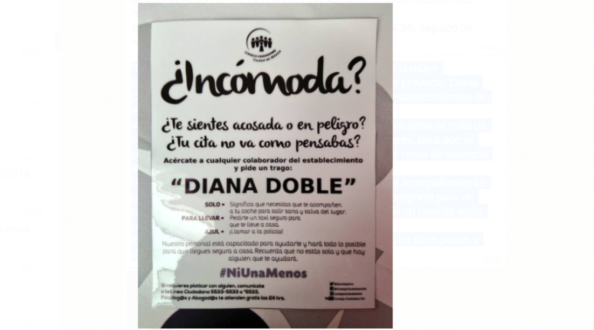 "Diana Doble” nuevo plan para evitar la violencia contra la mujer