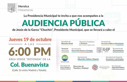 Ayuntamiento invita a audiencia pública